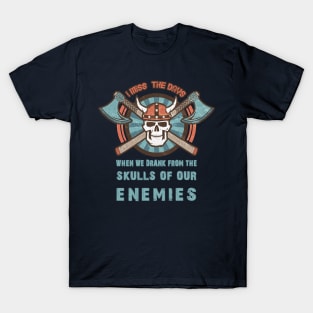 Drink From The Skull Of Your Enemies, Funny Viking Warrior T-Shirt